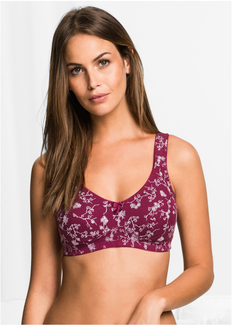 Lot de 2 soutiens-gorge sans armatures avec coton