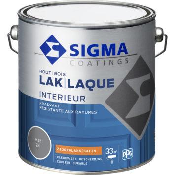 Sigma lak interieur zijdeglans 2,5 liter