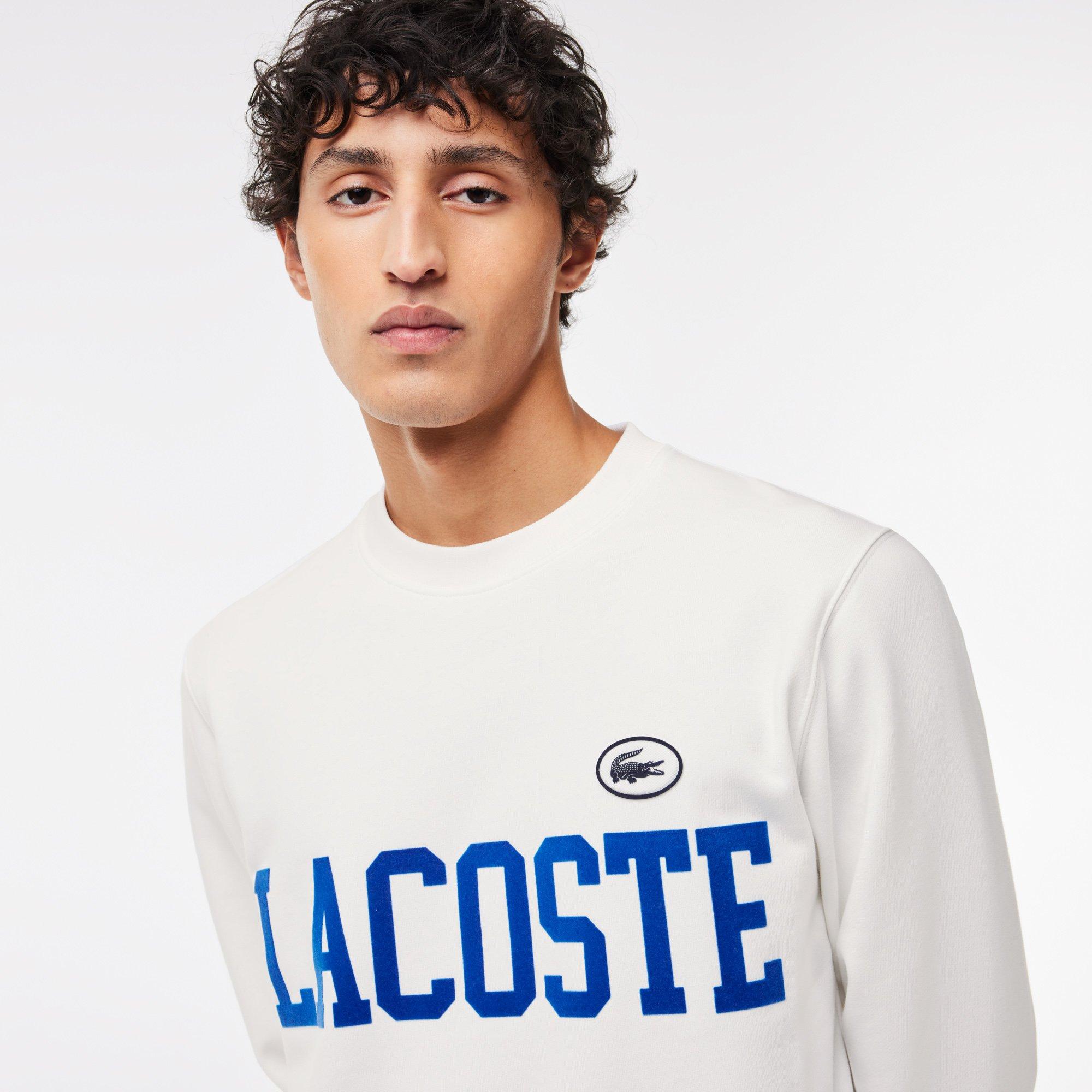 Lacoste Flocked Fleece Sweatshirt