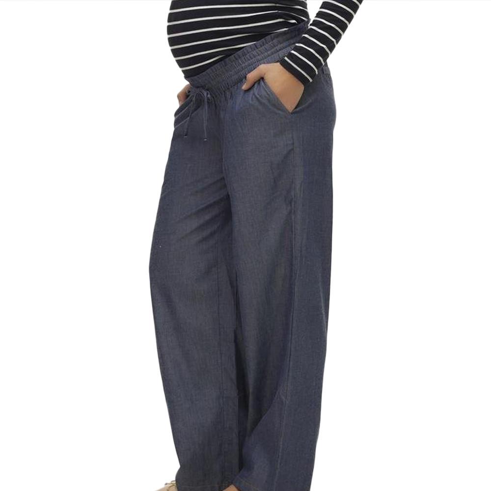 Mamalicious Pantalon Bleu Femme Mamalicious Talia