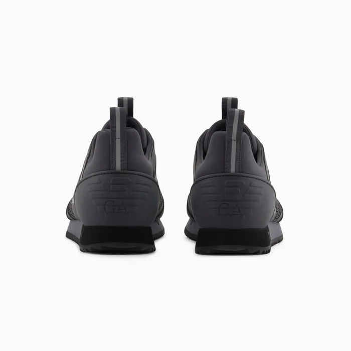 EA7 Black & White Lace Up Sneakers Heren