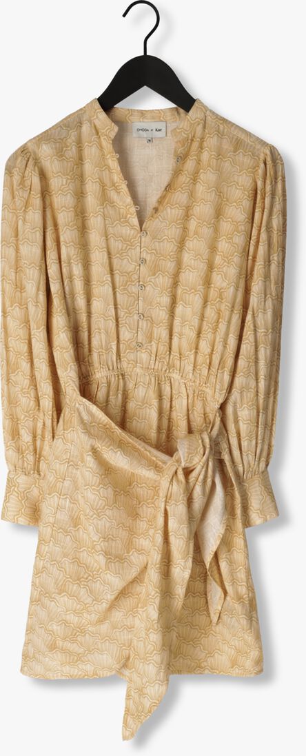 OMODA ATELIER beige omoda atelier mini jurk x kae