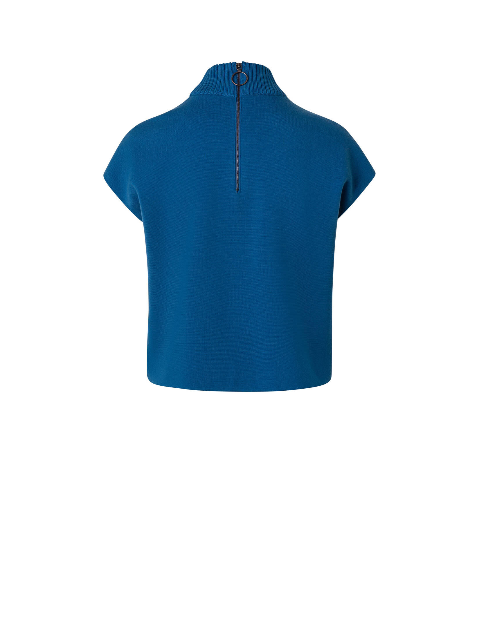 Akris Punto| Damen Strickpullover mit Schurwolle Kurzarm
