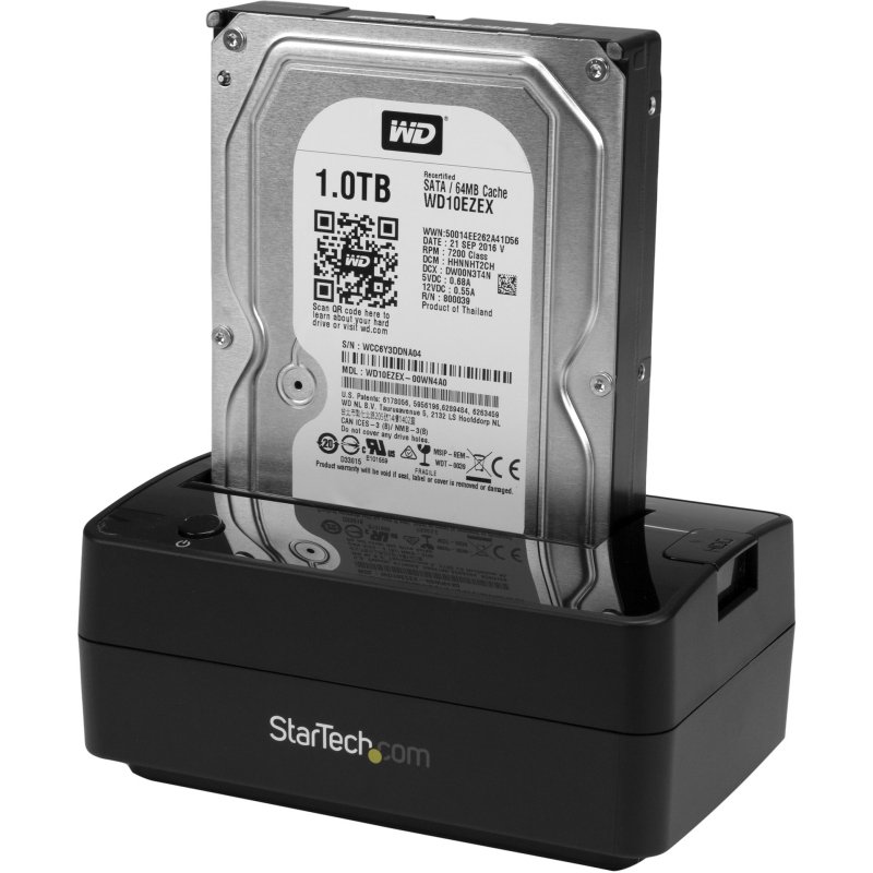 StarTech.com Station d'Accueil pour Disque Dur à 1 Baie USB 3.1 / eSATA vers SATA, Dock pour Disque Dur USB 3.1 (10 Gbps), Station d'Accueil pour Disque Dur Externe 2.5/3.5