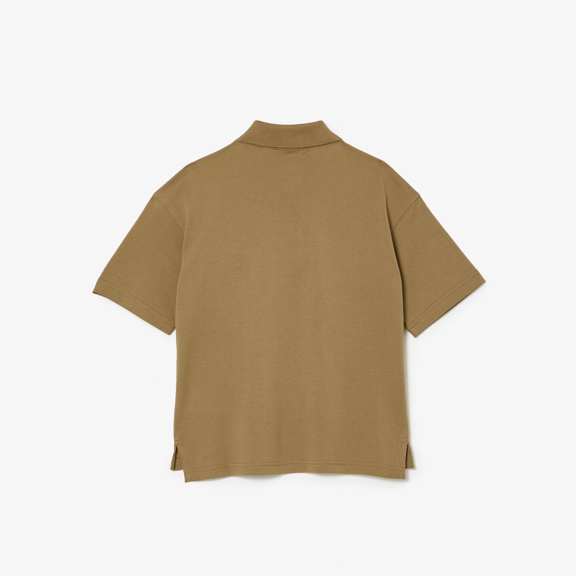 Polo en petit piqué de coton Polos - Marron - Lacoste - Enfant