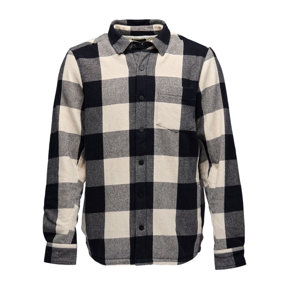 Black Diamond PROJECT LINED FLANNEL - Chemise Homme black/off white plaid