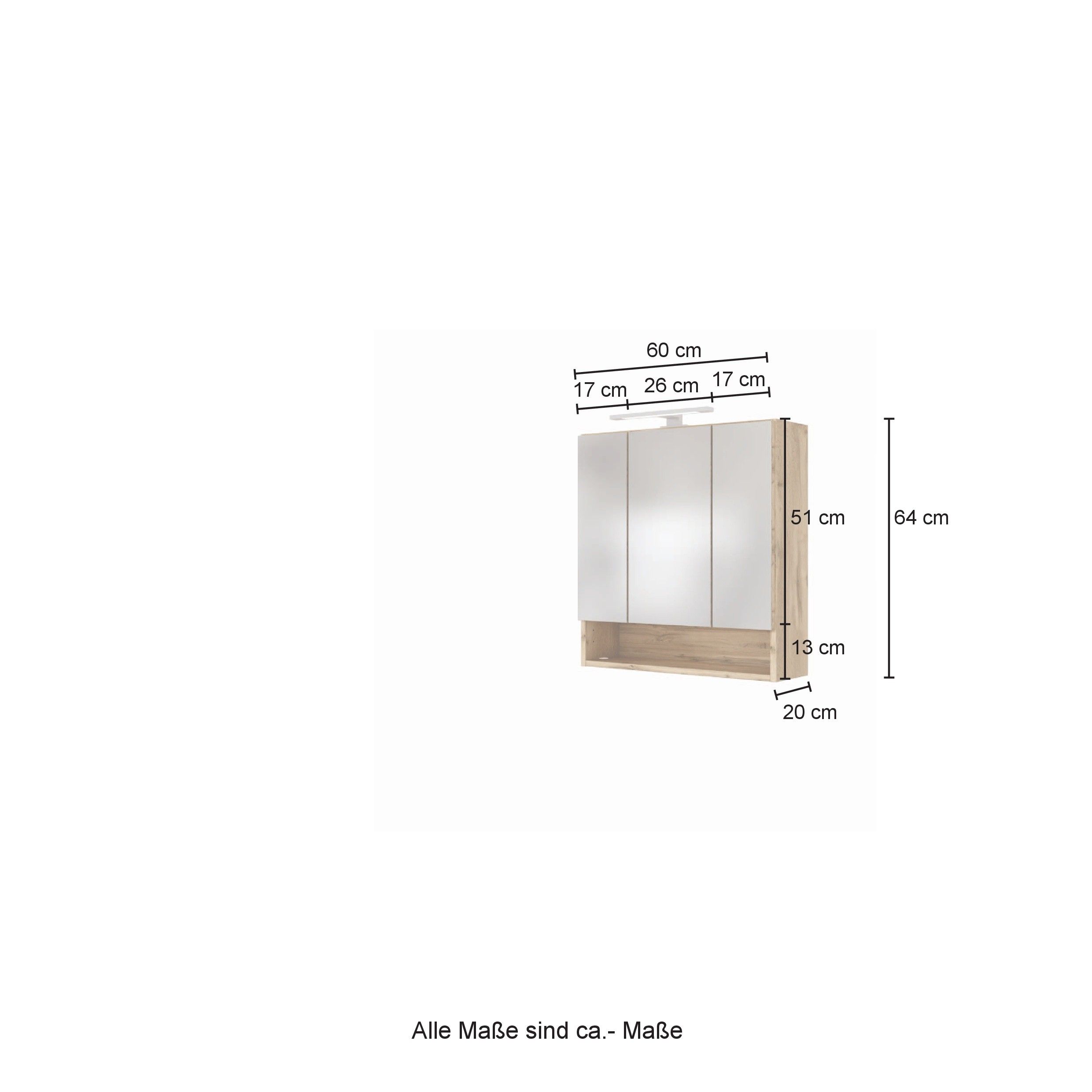 Spiegelschrank 3D LIVORNO