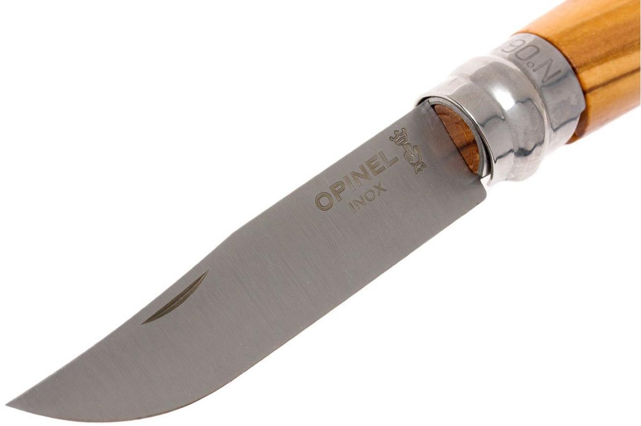 Opinel zakmes No. 6 Luxury Range, RVS, olijfhout