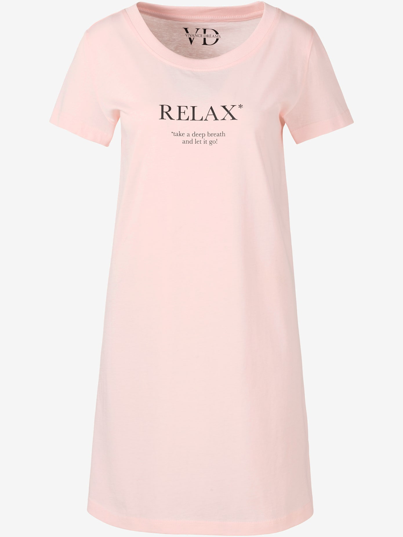 Chemise de nuit décontractée avec imprimé devant