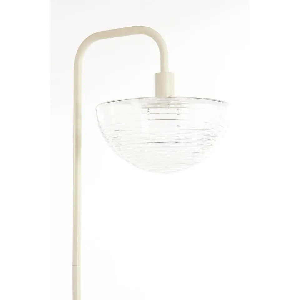 Vloerlamp Baylie - Mat crème - 43x30x165cm