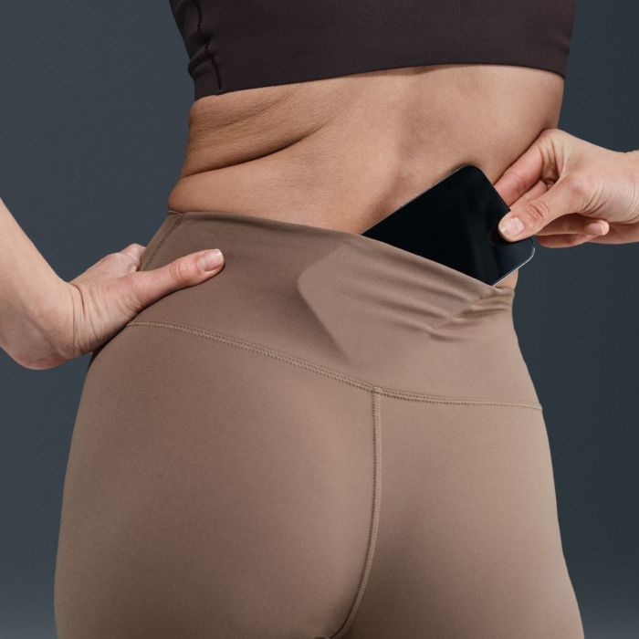 Nike Dame Lange tights One Dri-FIT High Rise Tight WT Brun