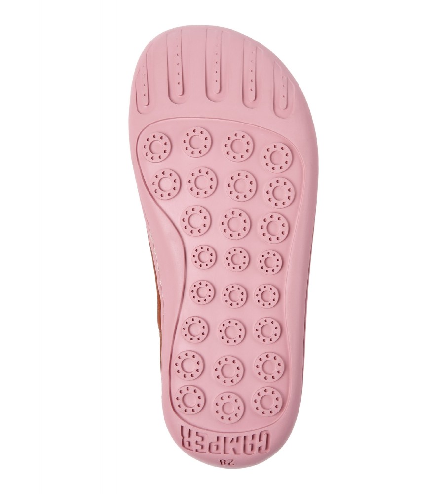 Botas de cano curto Camper Peu Cami em couro vermelho