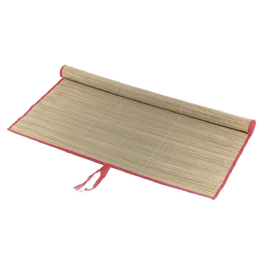 Natte de plage en paille 180x90cm - 3 coloris