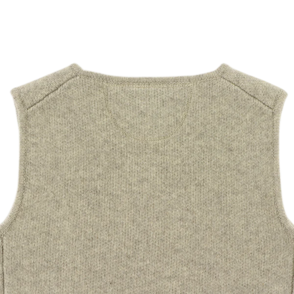 Maurtis Merino Wool Gilet | Light Grey Melange