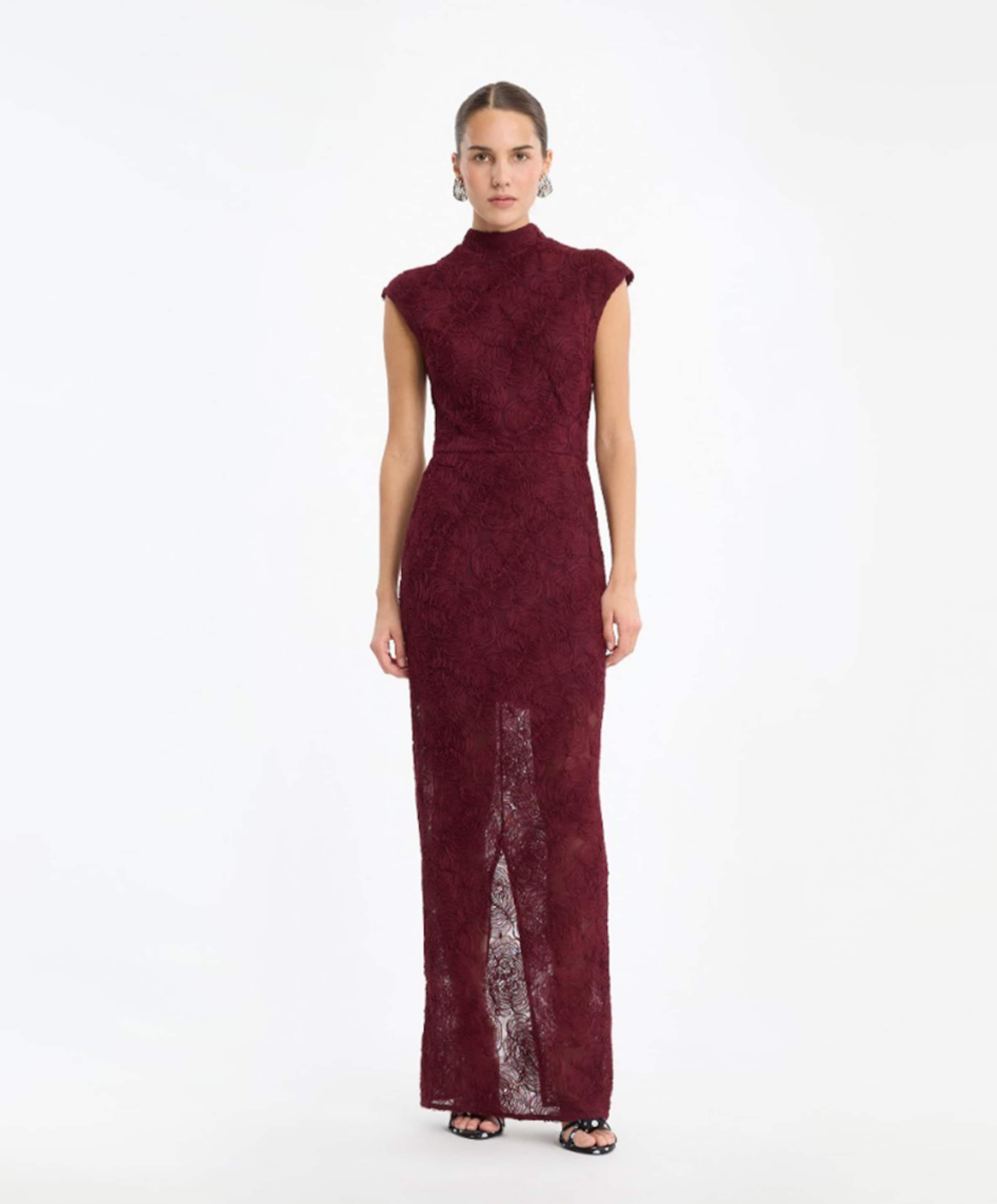 ROTATE Dames jurk bordeaux