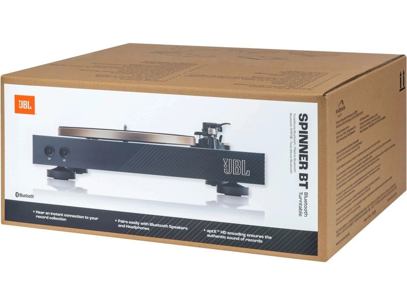 JBL Plattenspieler mit Bluetooth Spinner BT Gold/Schwarz Bluetooth-Plattenspieler
