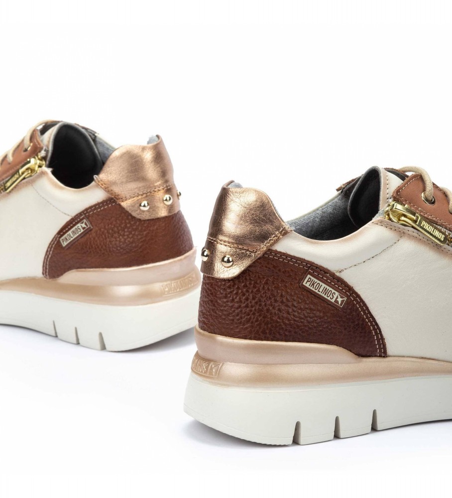 Tênis Pikolinos Cantabria em couro, Off-White