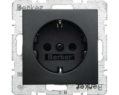 Berker 47231606 stopcontact met verhoogde aanraakbeveiliging S.1 antraciet/mat