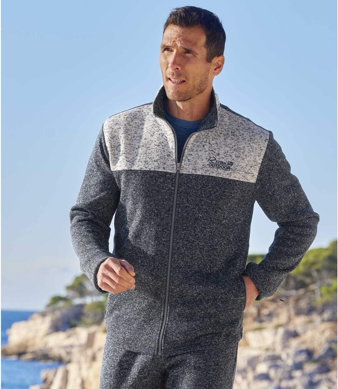 Gilet Molleton Zippé Spring Run