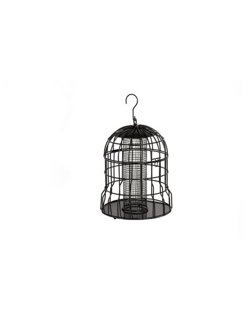Wildbird Pindasilo Milaan Met Beschermkooi - Voersilo - 22x26 cm Zwart