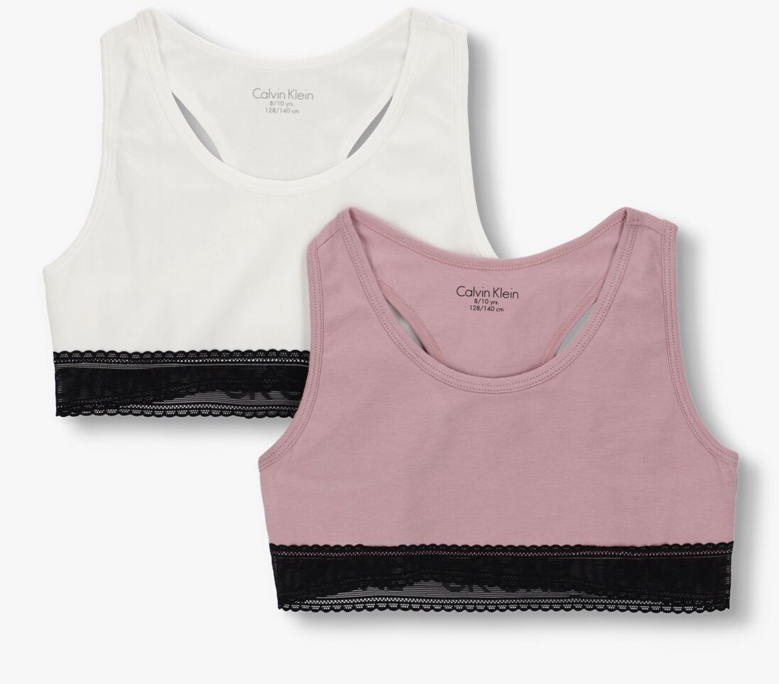 CALVIN KLEIN UNDERWEAR roze calvin klein underwear  2pk bralette-lace