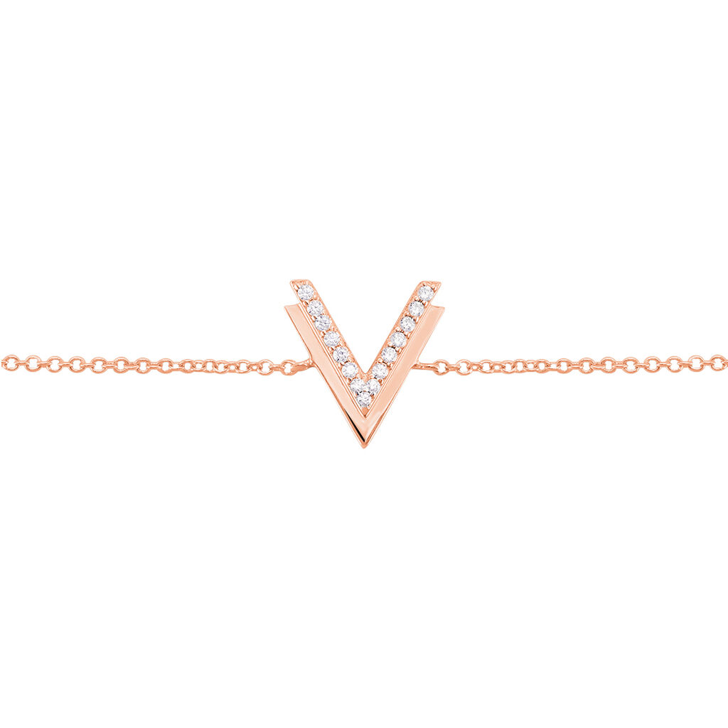 Bracelet Nollia Argent Rose Oxyde De Zirconium