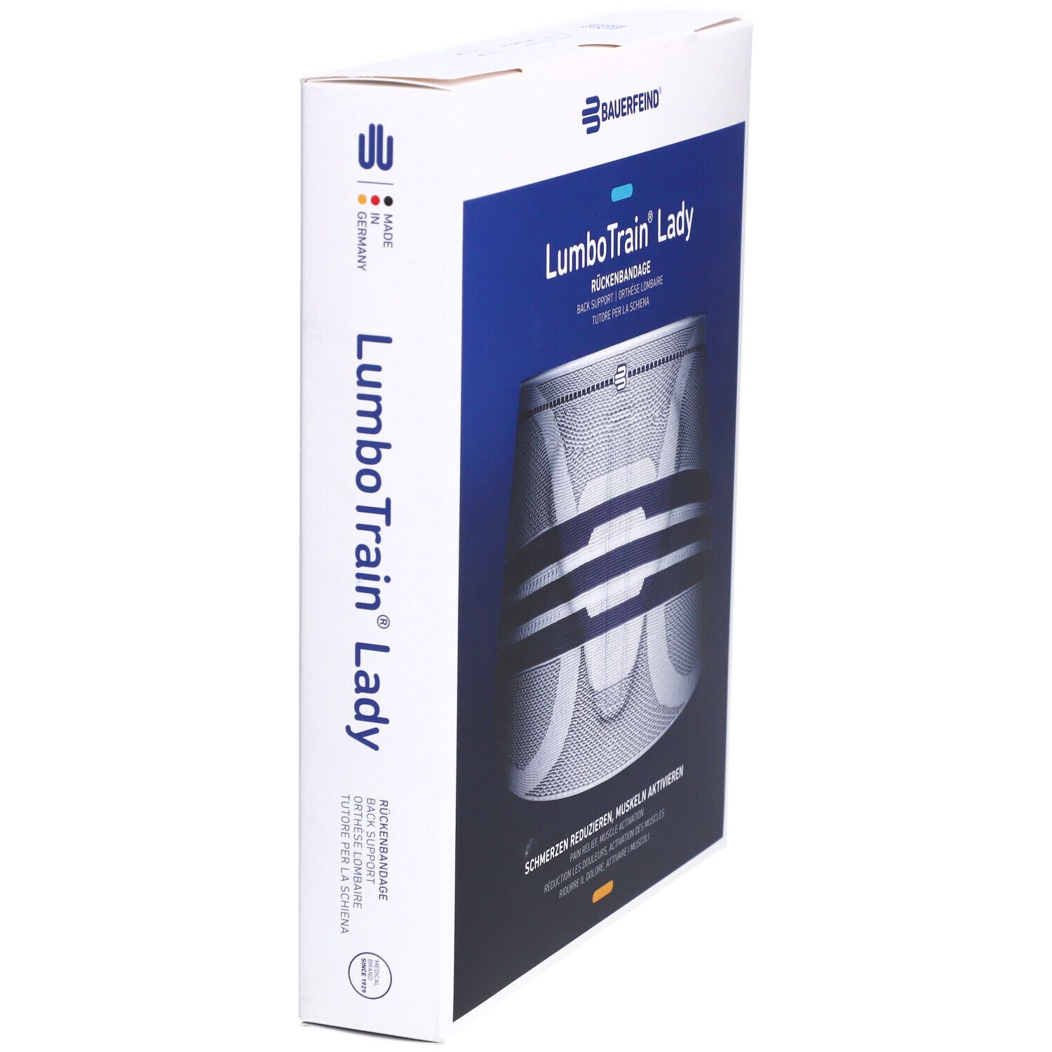 LUMBOTRAIN Lady Aktivbandage Größe 4 Titanium