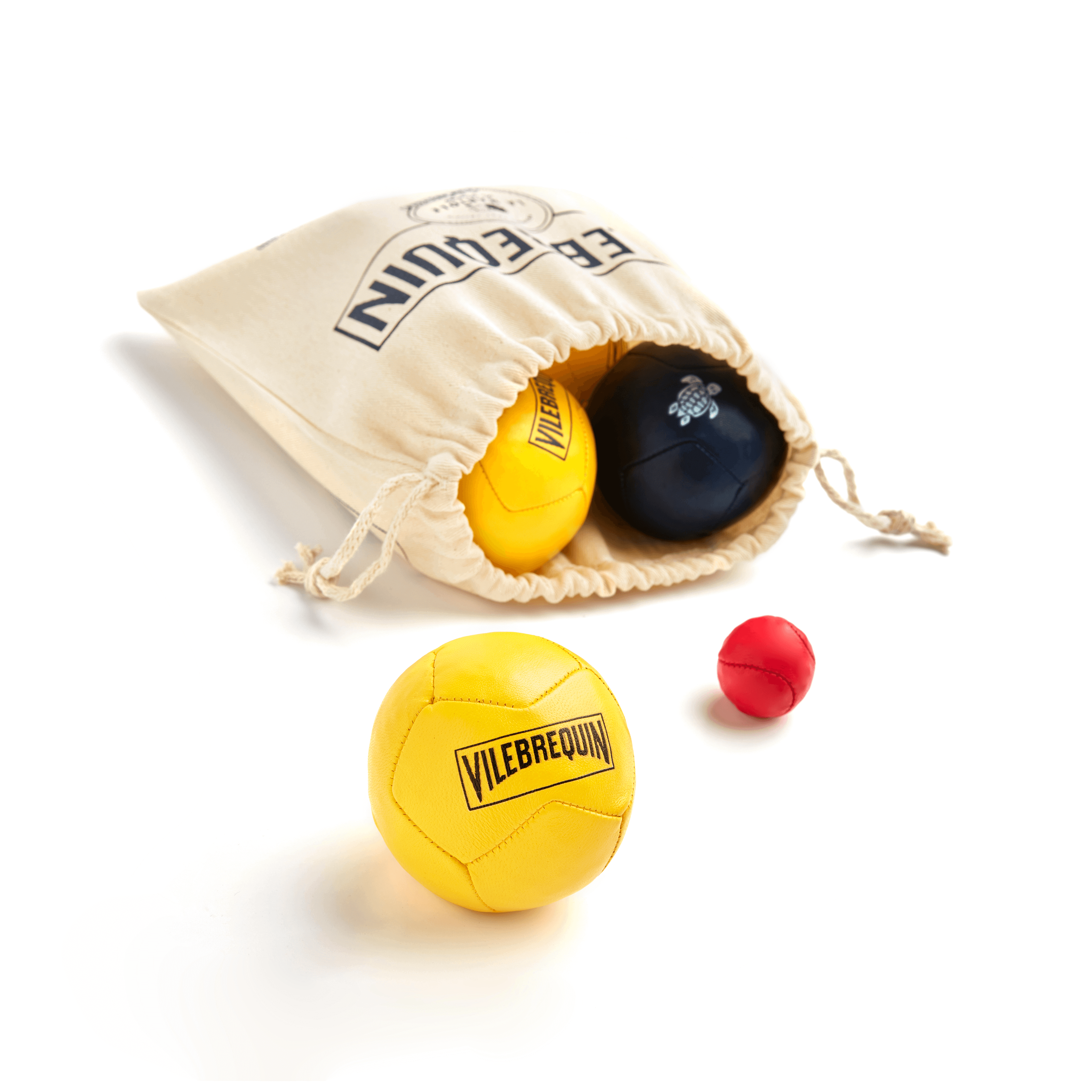 Packs jeu pétanque en cuir recyclé - Vilebrequin x La Mariole