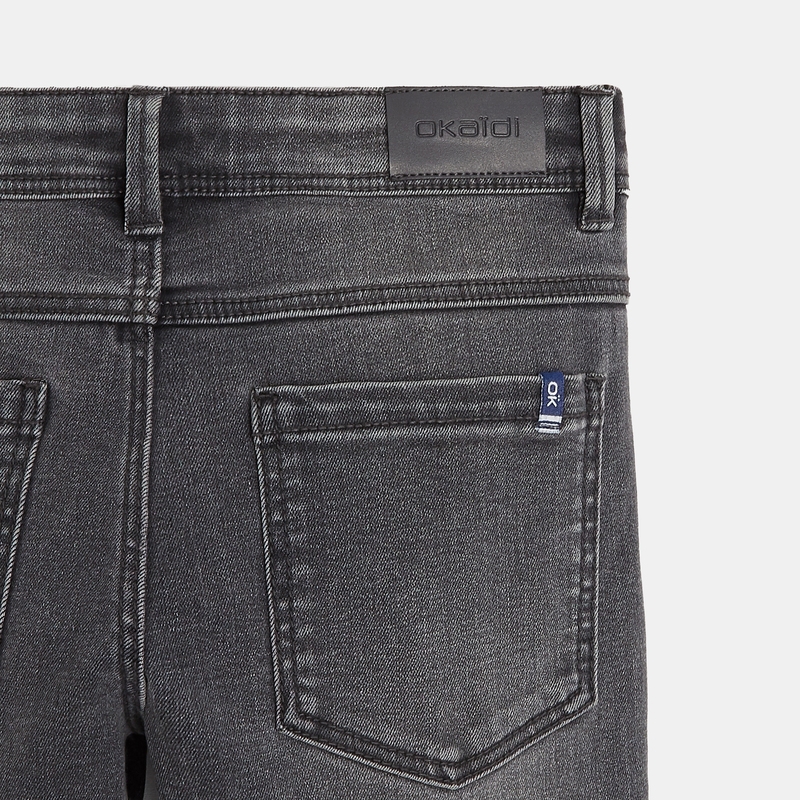 Jean slim ultra-résistant gris garçon