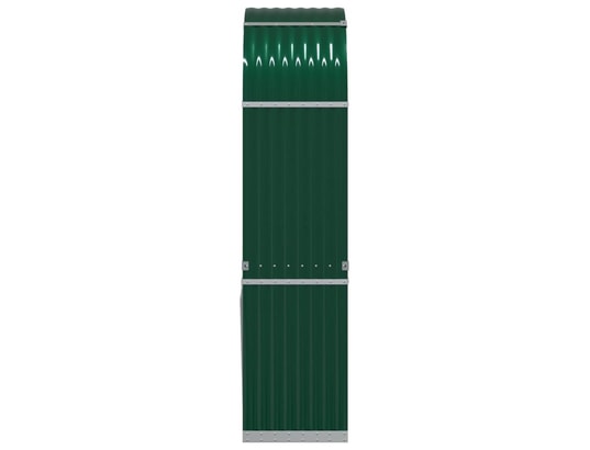 VIDAXL - Sac à outils Porte-bûches vert 80x45x190 cm acier galvanisé