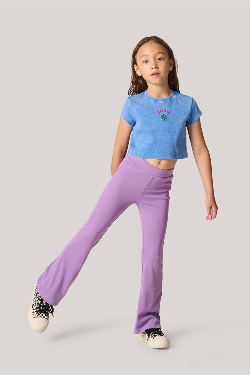Shoeby high waist flared legging paars