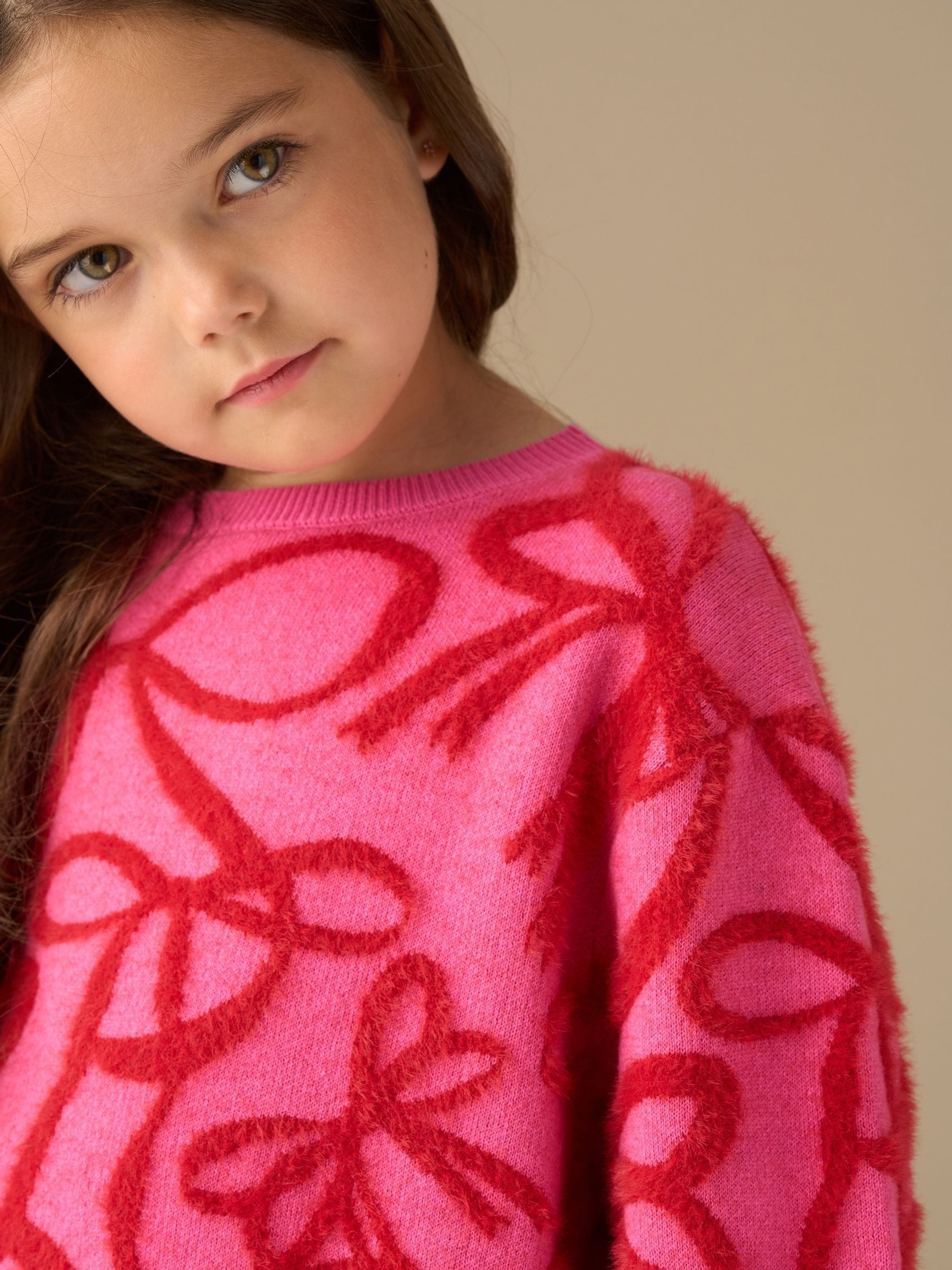 Roze - Angel & Rocket Livia Bow Eyelash Jumper