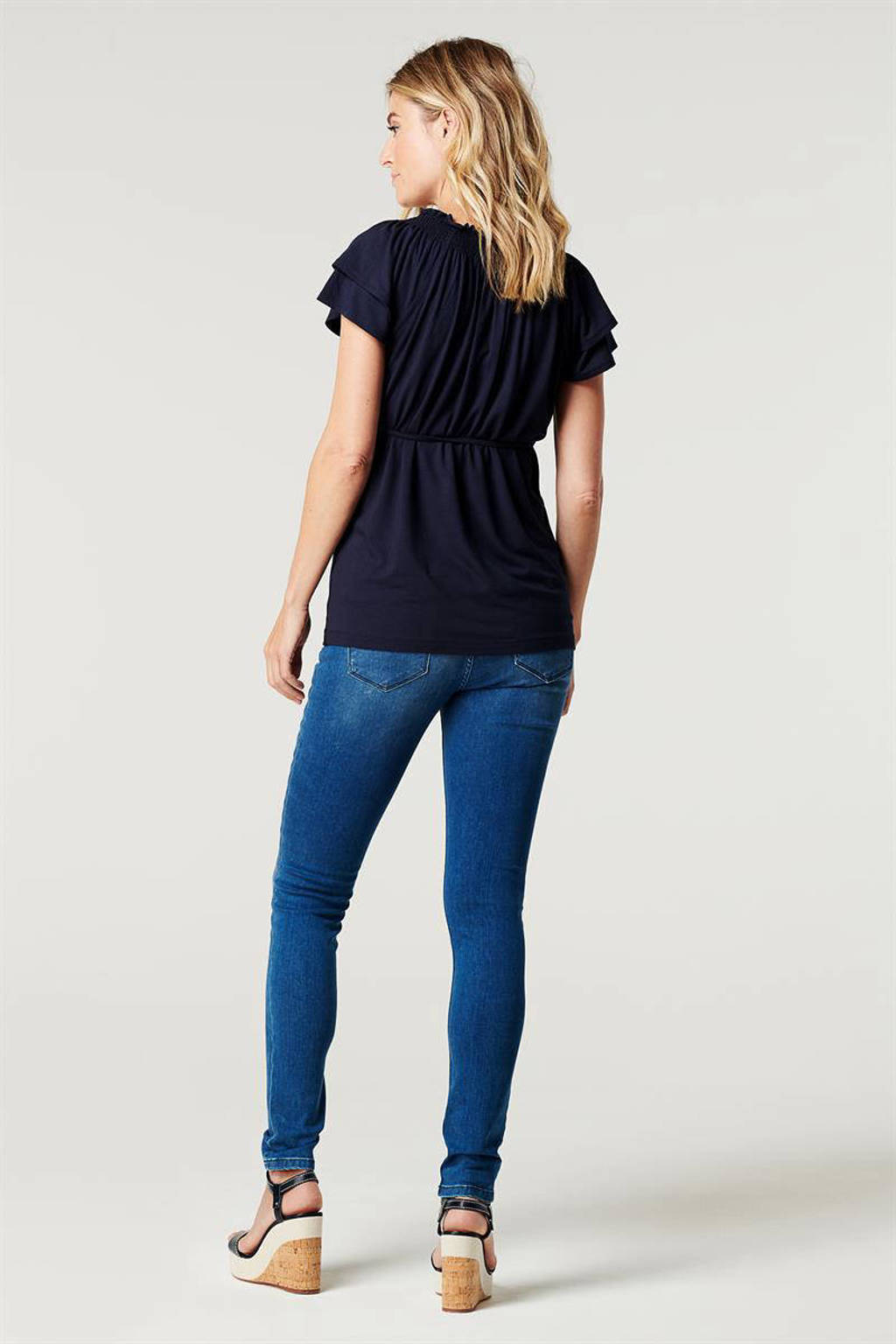 Noppies zwangerschapsjegging Ella authentic blue