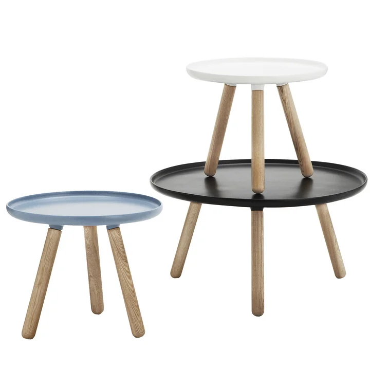 Normann Copenhagen - Tablo Ø 78 cm, weiss / natur