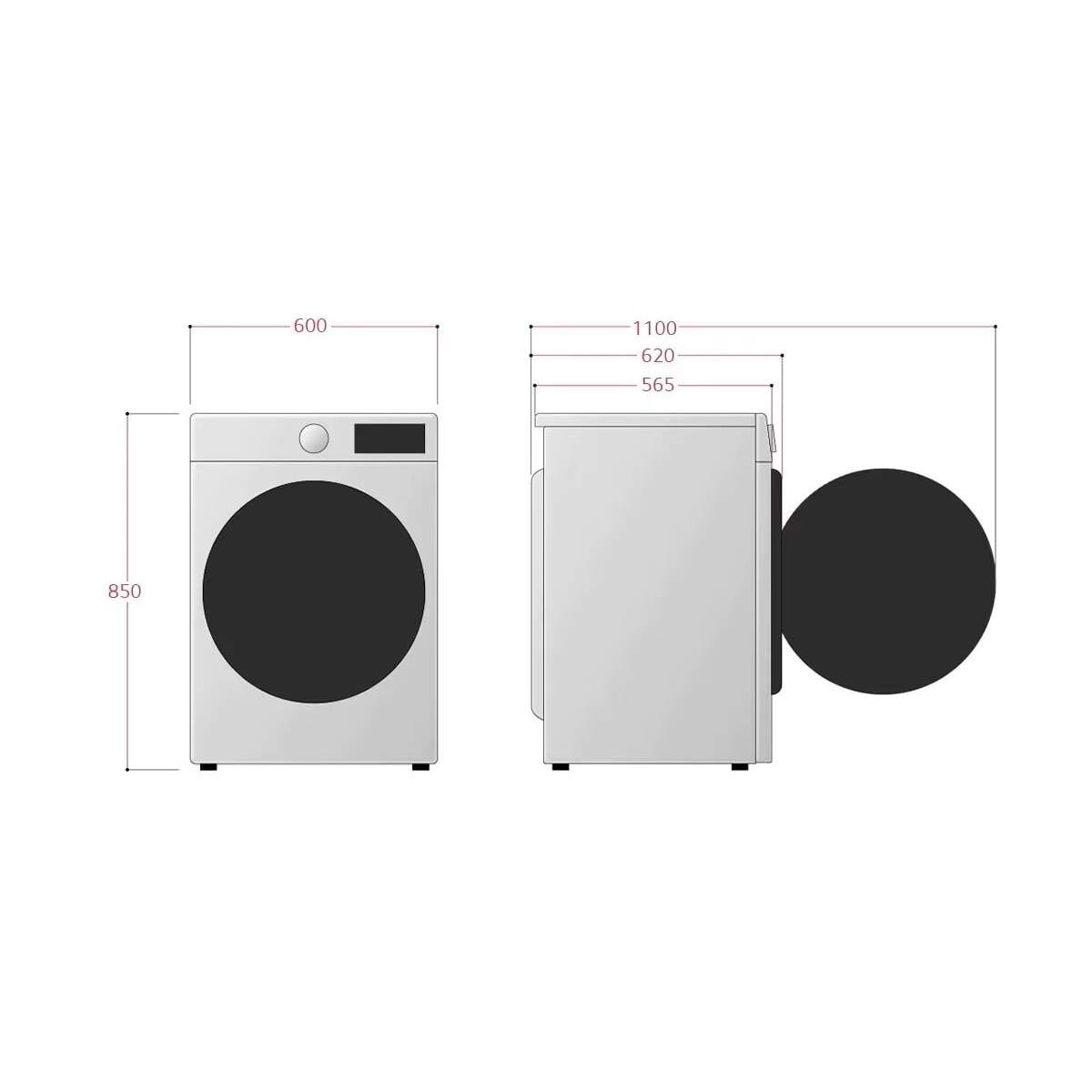 LG vaskemaskin med tørketrommel CV50T6S2E1