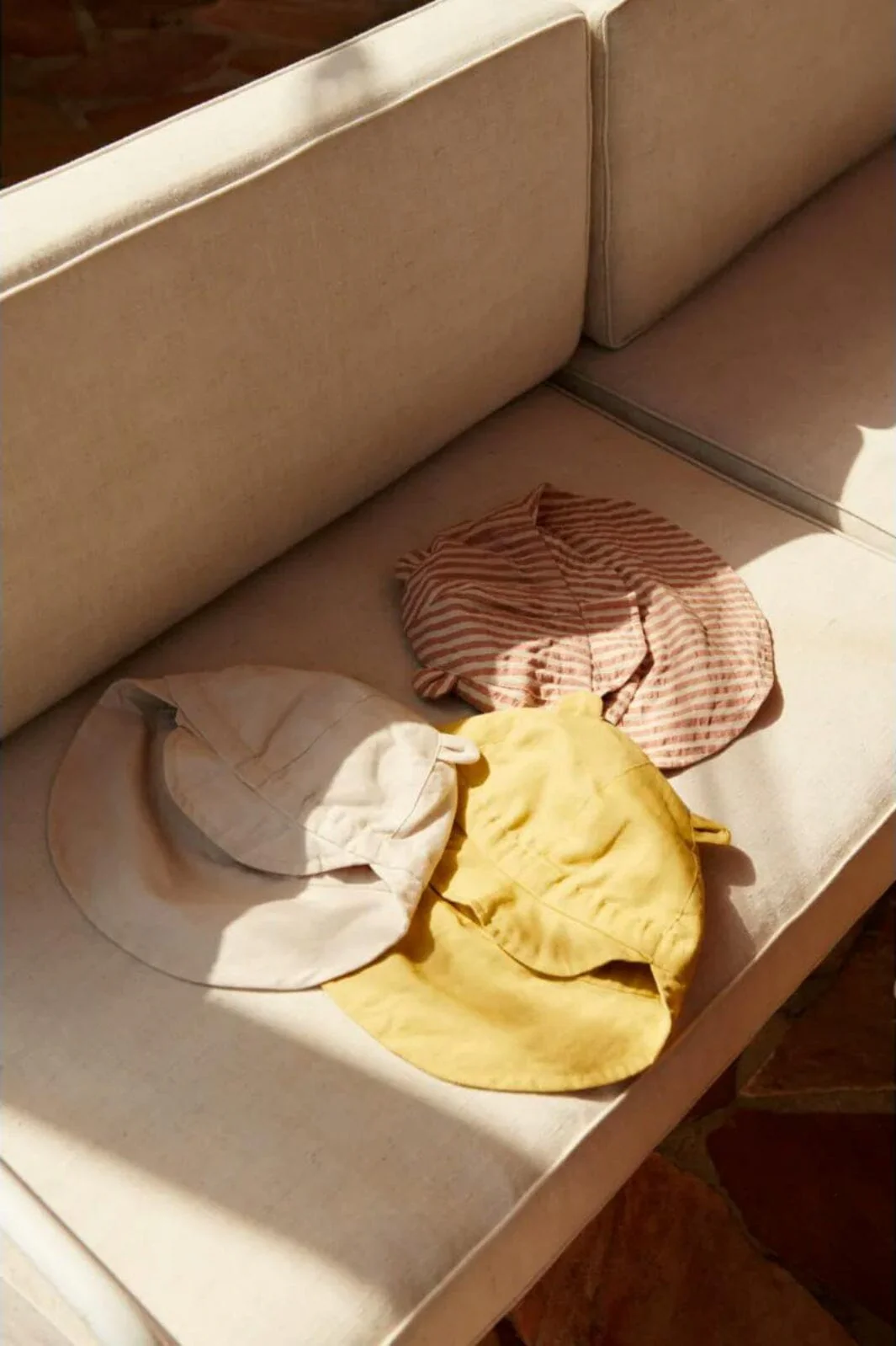 Liewood Gorm Linen Sun Hat With Ears crispy corn