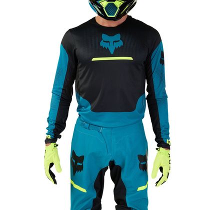Maillot cross Fox FLEXAIR - OPTICAL 2024 - Bleu