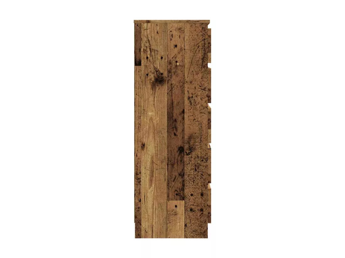 Commode vieux bois 60x36x103 cm bois d'ingénierie