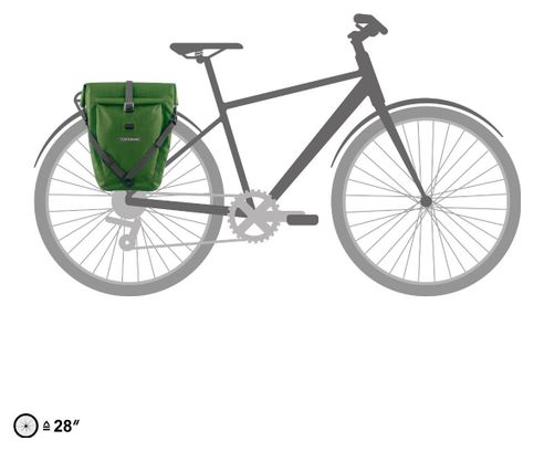 Sacoche de Porte-Bagages Ortlieb Back-Roller Plus 23L Vert Moss