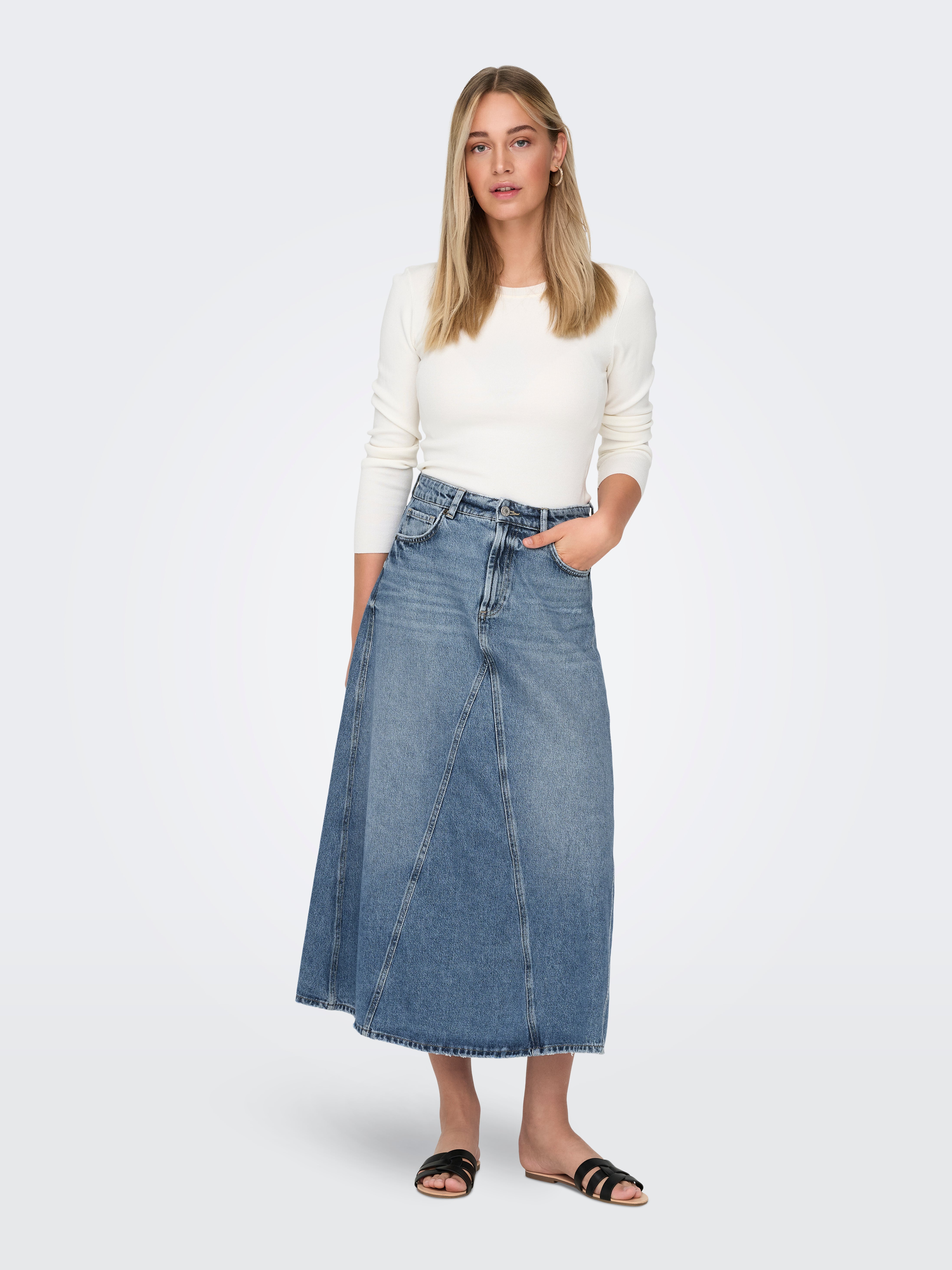 ONLJOSLYN Jeansrock Medium Blue Denim