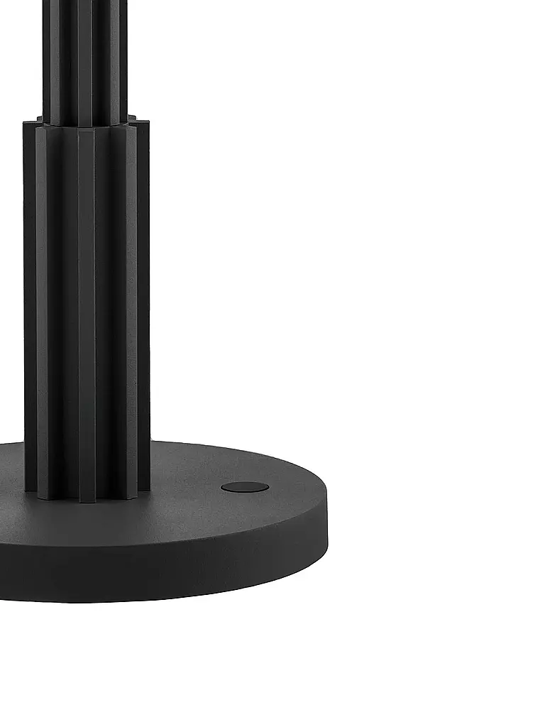 ALESSI Tischleuchte Aldo Rossi Alu Schwarz Glas schwarz