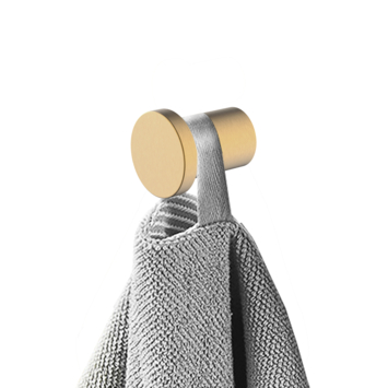 Marho Handdoekhaak Luxor klein geborsteld messing
