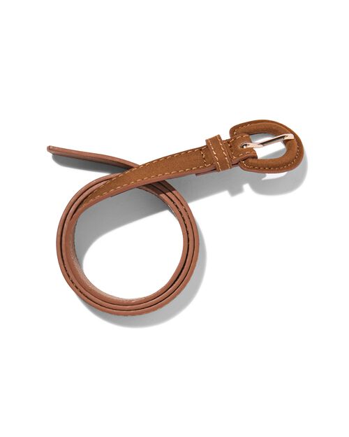 ceinture femme daim 1,8cm marron