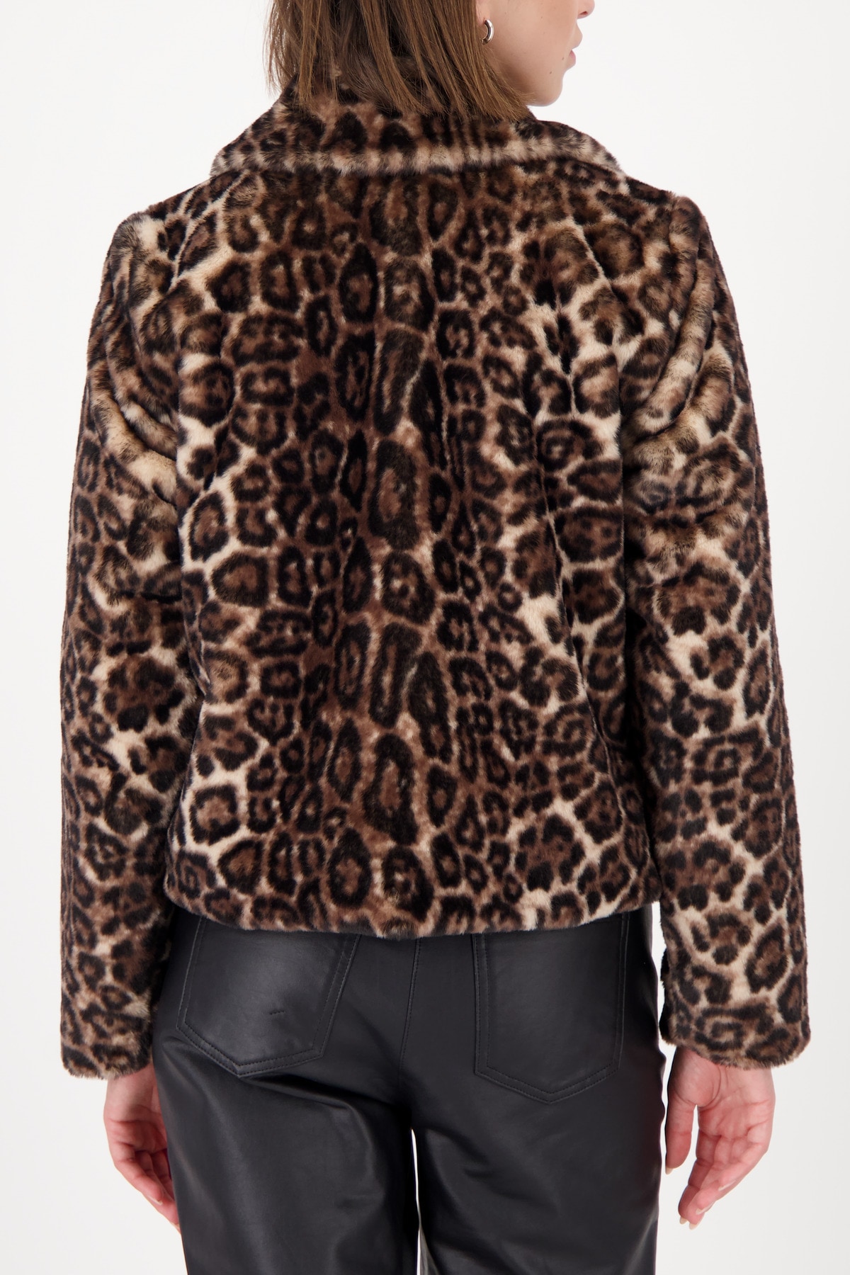 Monari Fellimitatjacke ohne Kapuze Regular fit mit Reverskragen