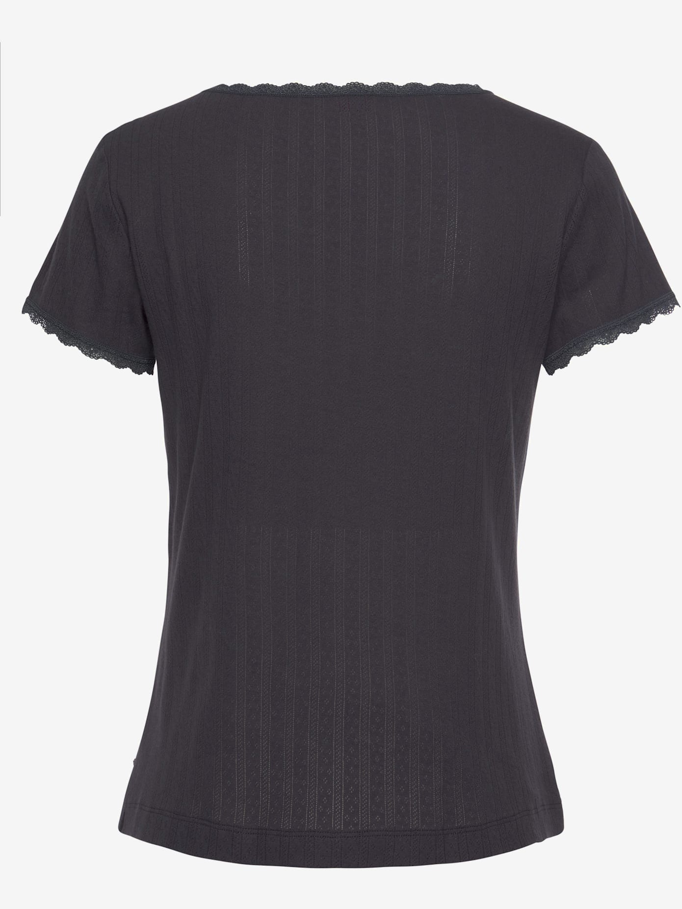 Haut de pyjama t-shirt de nuit fantaisie à manches courtes en tricot jacquard