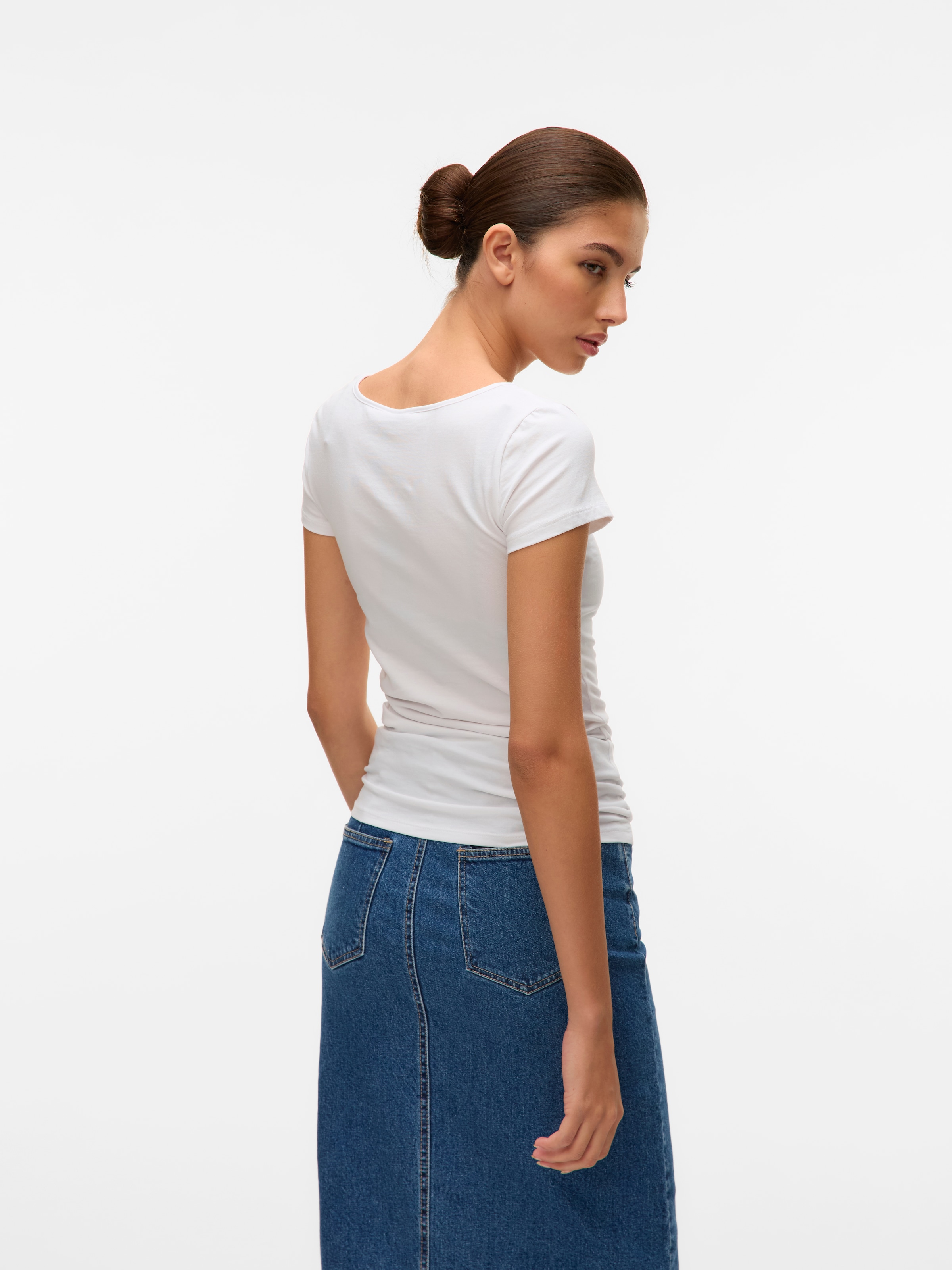 Vero Moda Rundhalsshirt »VMMAXI MY SOFT SS U-NECK«