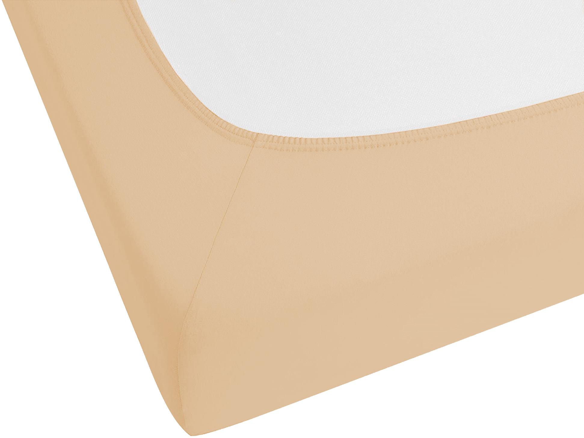 Hoeslaken JANBU Katoen 200 x 200 cm Zandbeige