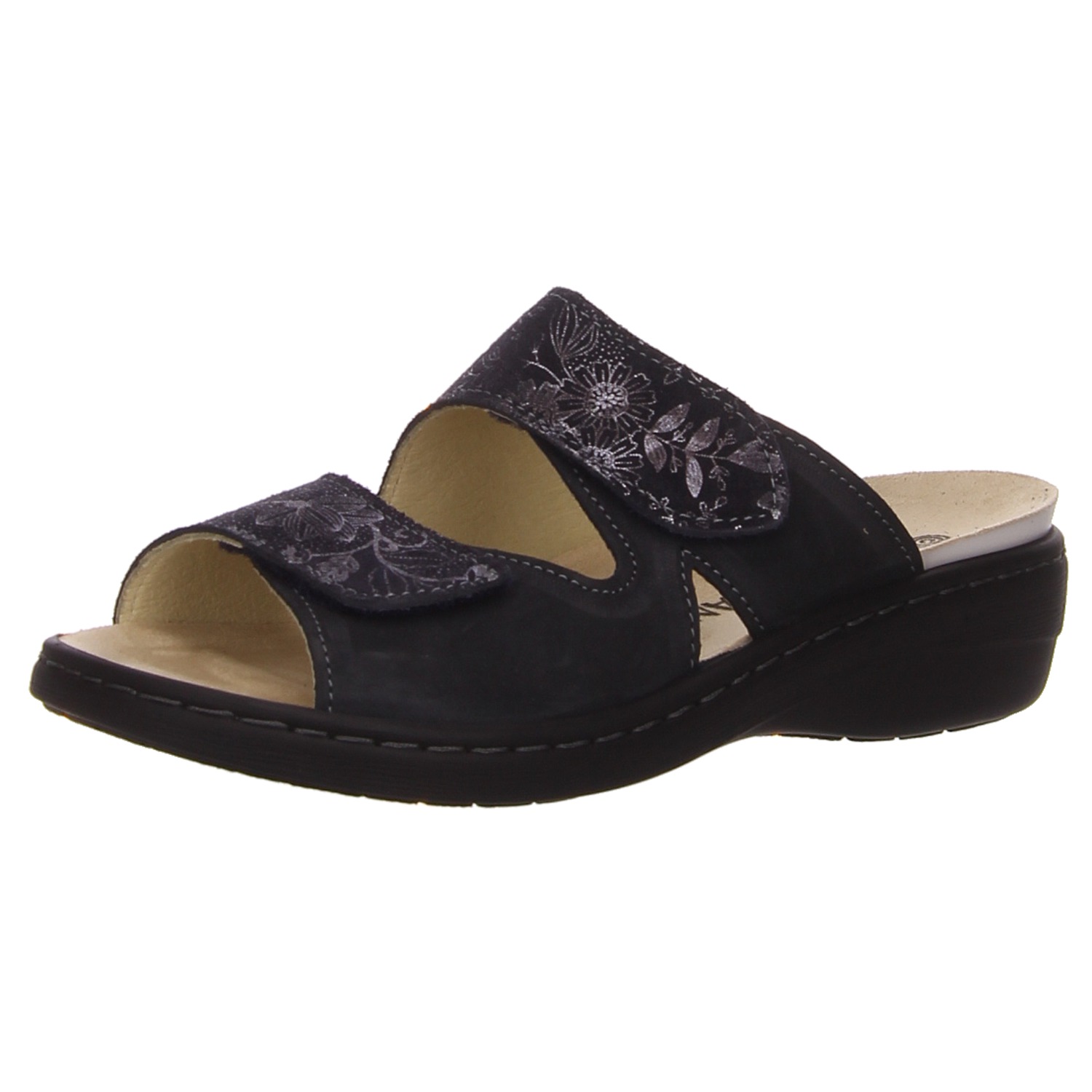 Pölking Pantoletten navy blau