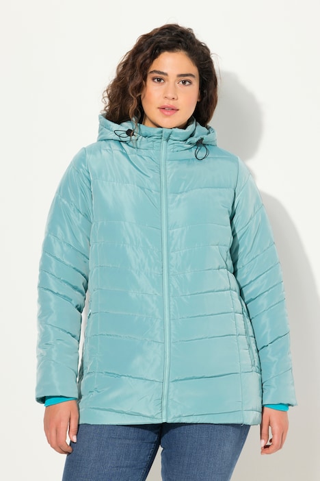 Steppjacke, mit abnehmbarer Kapuze, wasserabweisend