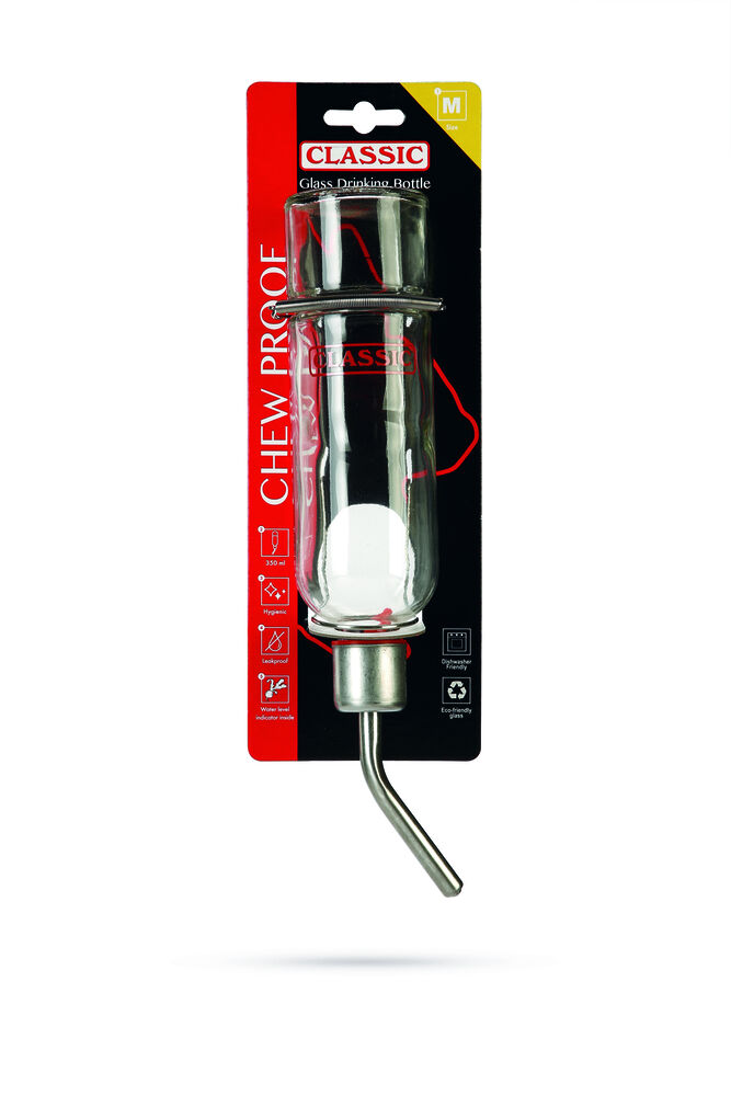 Classic Glas - Drinkfles - 350 Milliliter - 35x10x5 cm